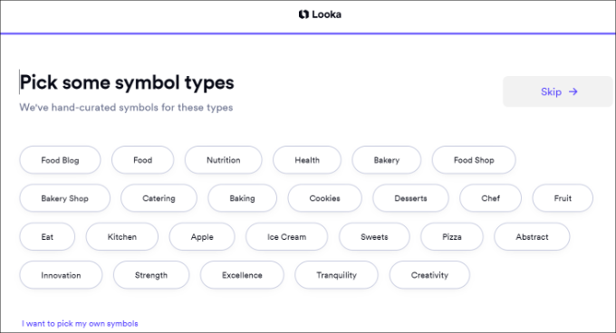 Pick some symbol types