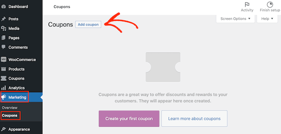 Creating a coupon for WooCommerce