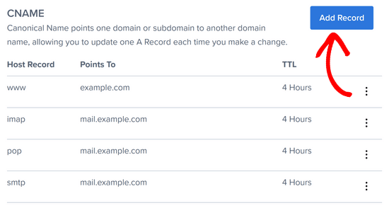 Add CNAME records from SendLayer in Bluehost