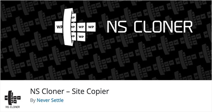 The NS Cloner plugin for WordPress