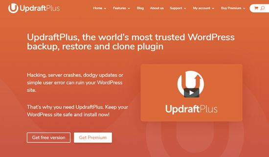适用于 WordPress 的 UpdraftPlus Premium 插件