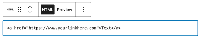 创建链接的 HTML 代码