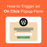 How to Open a WordPress Popup Form on Click of Link or Image