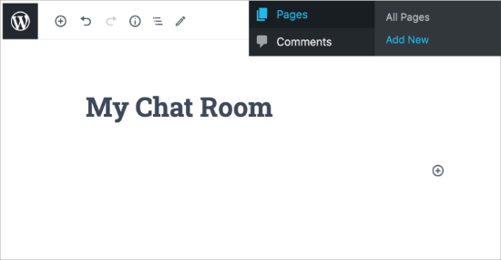 How do you create a chatroom on facebook