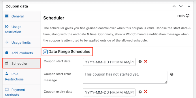 Scheduling a coupon code in WooCommerce