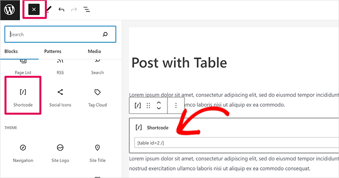 WebHostingExhibit addshortcode How to Add Tables in WordPress Posts and Pages (No HTML Required)  