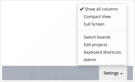 Admin dashboard