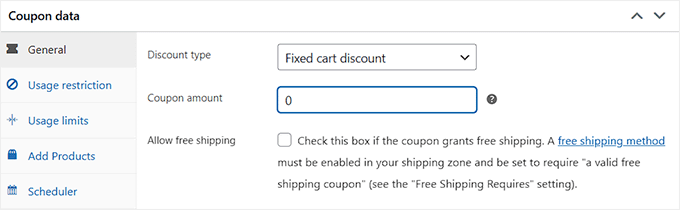 Välj fast rabatt på varukorgen