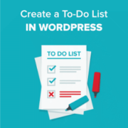 How to create a to-do list in WordPress