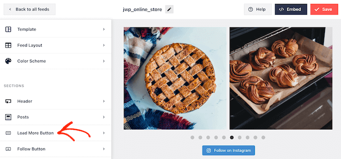 在 WordPress 中向自定义 Instagram 照片源添加加载更多按钮