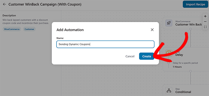 Namnge och skapa din automatisering