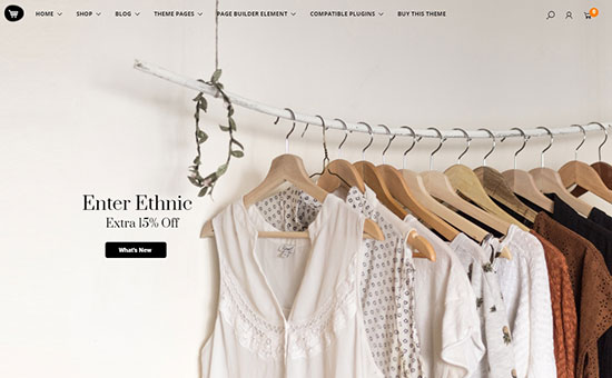 clothes shop website