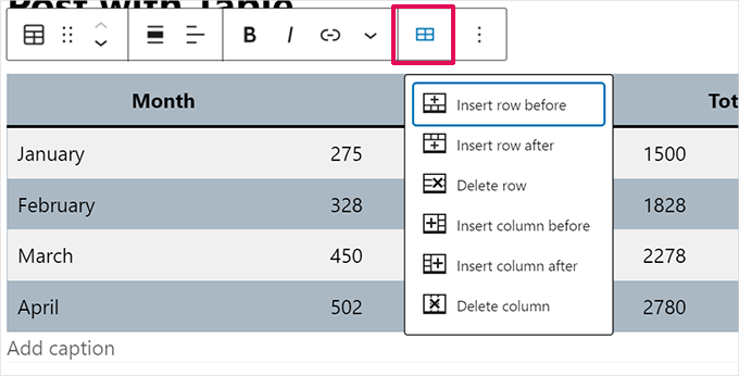 WebHostingExhibit table-rows-columns-2 How to Add Tables in WordPress Posts and Pages (No HTML Required)  