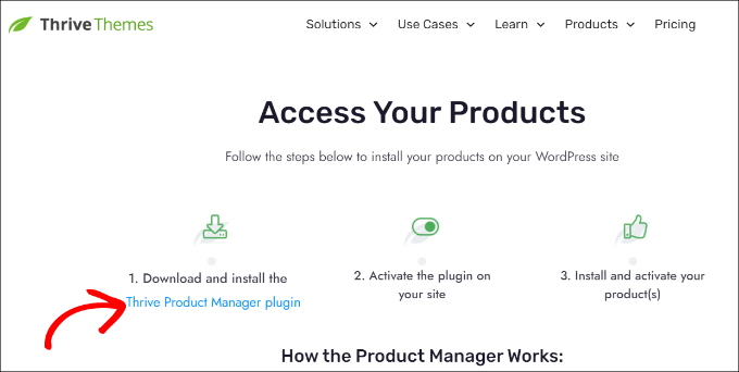 Download Thrive Product Manager plugin