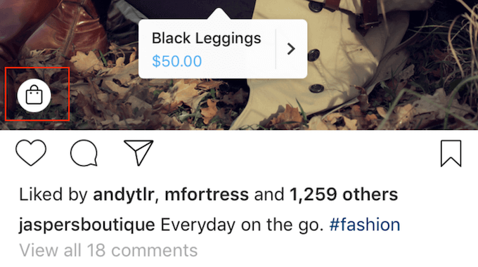 可购物的 Instagram 帖子