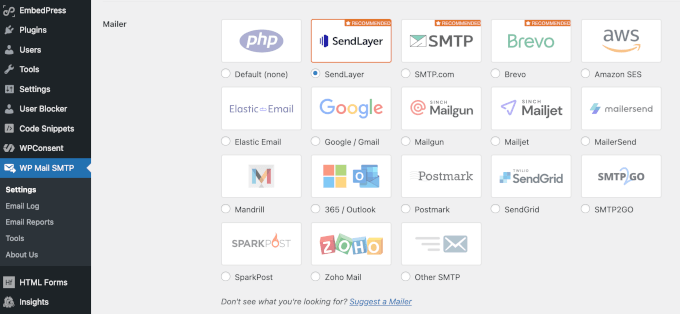 Suport pentru expeditorul WP Mail SMTP