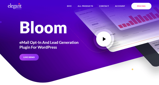 The Bloom plugin on Elegant Themes' website