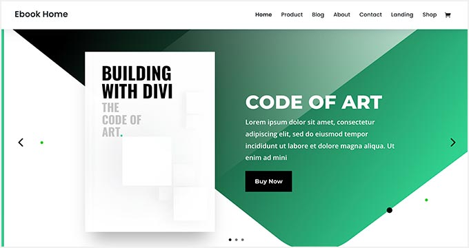 Divi ebook selling theme for WordPress