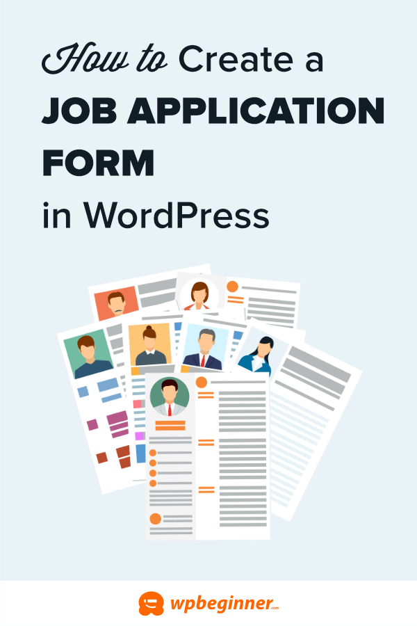 How to Make a Job Application Form in WordPress (1-click Template)