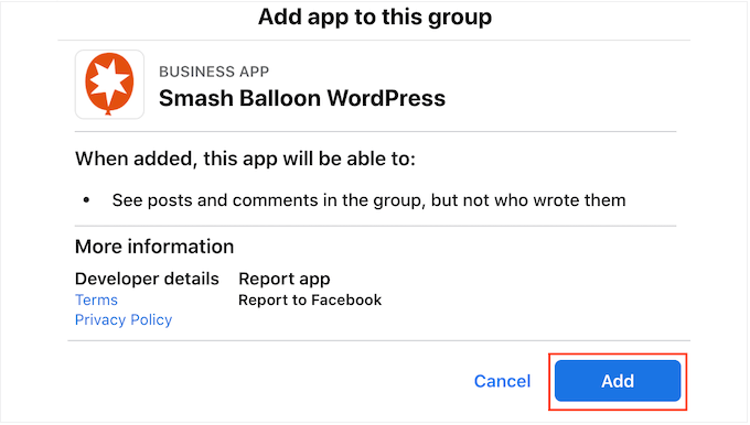 授予 Smash Balloon 访问您的 WordPress 网站的权限