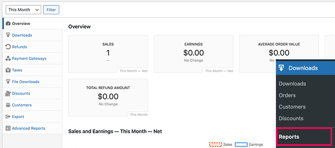 Easy Digital Downloads Advanced Reports