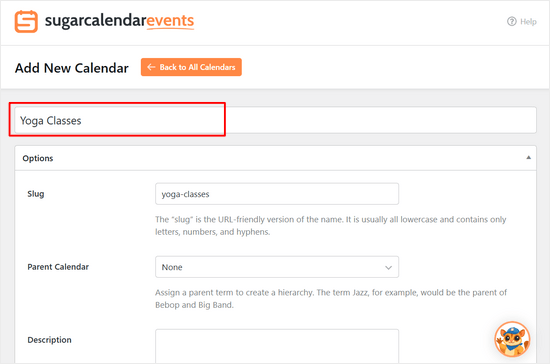 Introduceți un nume pentru calendarul dvs.