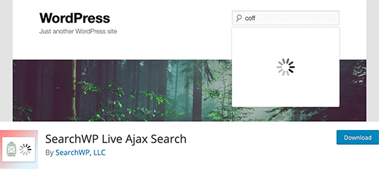 SearchWP Ajax 라이브