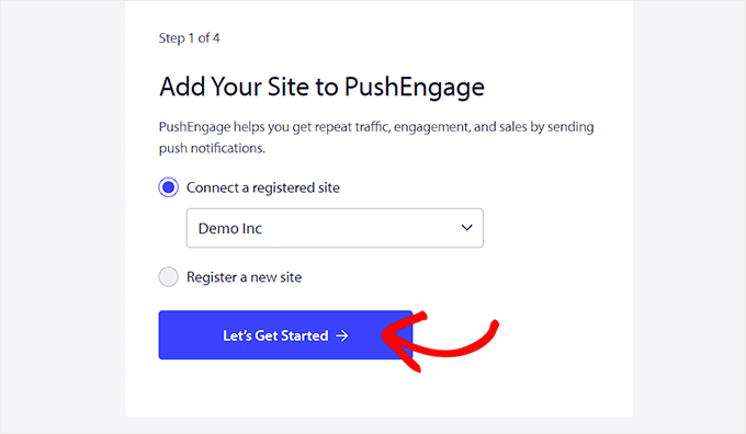 Connect PushEngage account to WordPress
