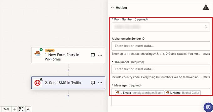 WebHostingExhibit customize-sms-message How to Get SMS Text Messages From Your WordPress Forms  