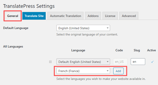 使用 TranslatePress 将语言选项添加到您的网站