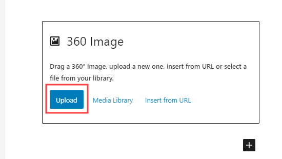 Uploading a 360 degree image into WordPress