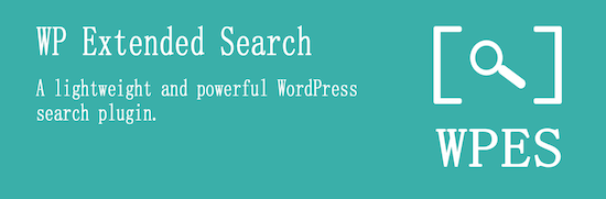 The WP Extended search plugin