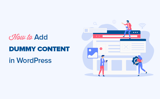 Adding dummy content in a WordPress website for theme development and testing