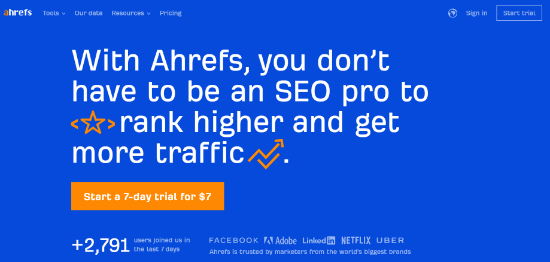 ahref best serp tracking tool