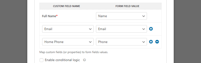WebHostingExhibit mapping-fields-wpforms-salesforce How to Connect Salesforce to Your WordPress Forms  