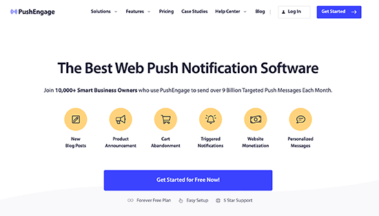 PushEngage Push Notification Software