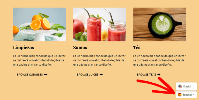 Translated WooCommerce store using Universally