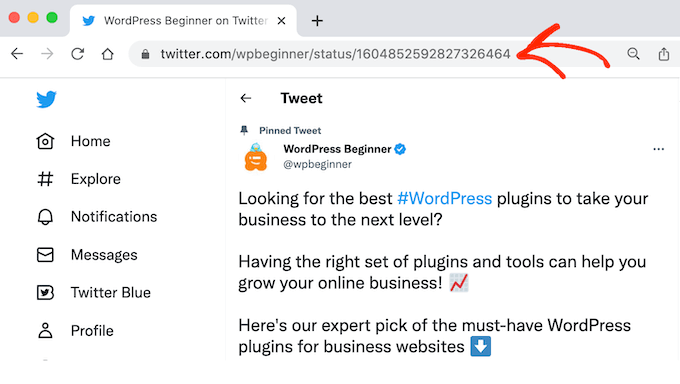How to embed a tweet in WordPress using a URL