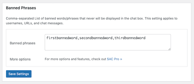 Creating a ban list for your online WordPress chat room