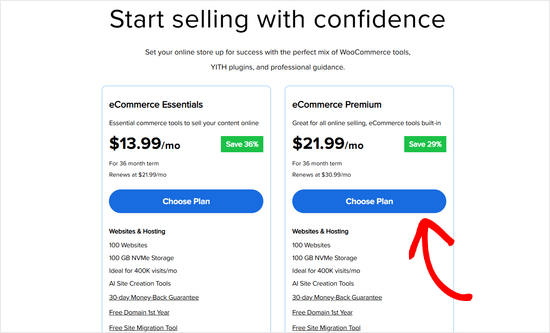 Bluehost WooCommerce pricing