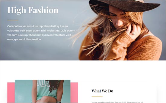 Divi Fashion Blog theme