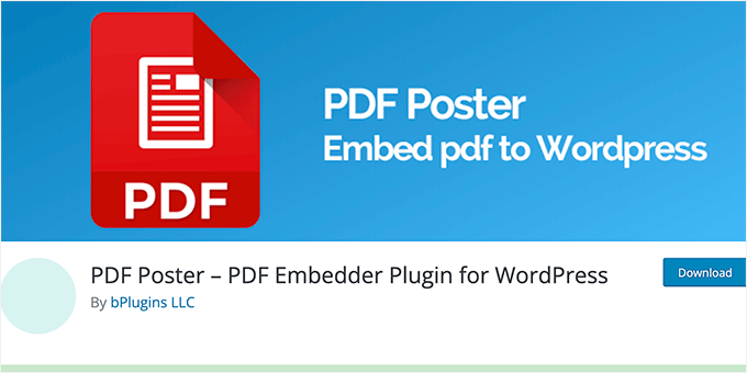 PDF Poster WordPress PDF Plugin