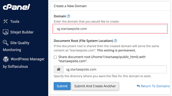 Adding a Subdomain in Bluehost