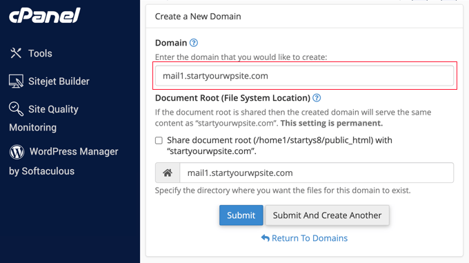 Creating a Subdomain on Bluehost