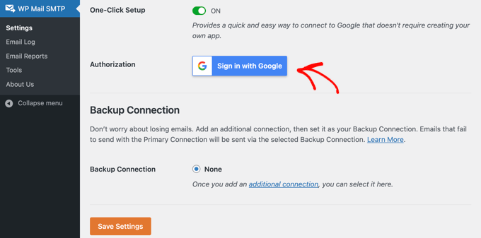 Sign in With Google so WP Mail SMTP Can Access Gmail