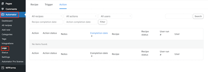 How to view the logs for your automated workflow