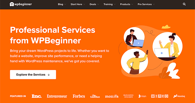 WPBeginner Pro Services