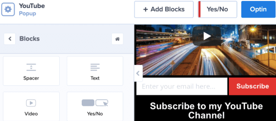 Creating YouTube video popup in WordPress with OptinMonster