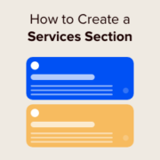 How to create a services section in WordPress