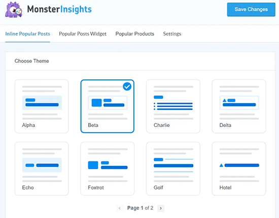 Monsterinsights Popularposttemlates